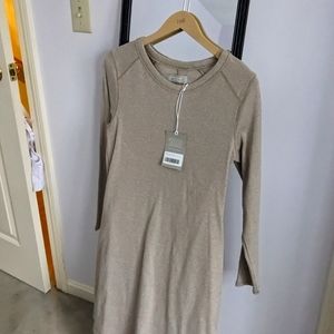 Everlane NWT Ribbed Long Sleeves Dress